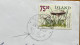 ICELAND 1999, AIRMAIL COVER USED TO USA, TUNETISVEPPUR,NATURE GRASS STAMP FUNGI, - Briefe U. Dokumente