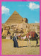 290114 / Egypt - Giza - The Great Sphinx  And Khephren Khafre Or Of Chephren Pyramid Camel Men PC 68 Egypte Agypten - Sphinx