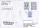 COAT OF ARMS, STAMPS ON REGISTERED COVER, 2022, RUSSIA - Brieven En Documenten