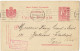 Post Card Stationery, 1908, Bucuresti-Paris - Covers & Documents