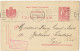 Post Card Stationery, 1908, Bucuresti-Paris - Brieven En Documenten