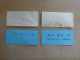 Lot De 4 Tickets De Bus Différents. Transtu. Tunisie Tunisia Tunisien. Voir Recto Et Verso Sur Les 2 Images. - Mondo