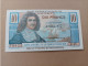 Billete De Francia De La África Ecuatorial Francesa (Saint Pierre Et Miquelon) De 10 Francs, UNC - Non Classificati