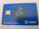 USA  / COMSAT / CHIP CARD  100 UNITS 10 MINUTES COMSAT : COM13A 100u COMSAT SI-6 (ctrl 2020) USED   **13107** - [2] Tarjetas Con Chip