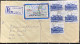 SOUTH AFRICA  1988, REGISTER COVER USED, VLOEDRAMP NATAL OVPT, UPRATED MULTI 6 STAMP, ESIKHAWINI &  EMPANGENI TOWN 6 CAN - Storia Postale
