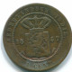 1 CENT 1857 INDES ORIENTALES NÉERLANDAISES INDONÉSIE Copper Colonial Pièce #S10040.F - Indes Néerlandaises