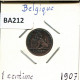 1 CENTIME 1907 Französisch Text BELGIEN BELGIUM Münze #BA212.D - 1 Centime