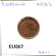 2 EURO CENTS 2011 ESTLAND ESTONIA Münze #EU067.D - Estland