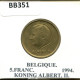 5 FRANCS 1994 FRENCH Text BELGIUM Coin #BB351.U - 5 Frank