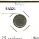 25 CENTIMES 1964 DUTCH Text BÉLGICA BELGIUM Moneda #BA321.E - 25 Cents