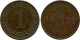 1 REICHSPFENNIG 1929 A GERMANY Coin #DA776.U - 1 Renten- & 1 Reichspfennig