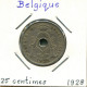 25 CENTIMES 1928 FRENCH Text BELGIQUE BELGIUM Pièce #BA315.F - 25 Cents