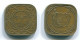 5 CENTS 1972 SURINAME NÉERLANDAIS NETHERLANDS Nickel-Brass Colonial Pièce #S12916.F - Surinam 1975 - ...