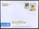 Japan, Yokohama 2004 Air Mail Cover Used To Arleta | Mi 3665, 2509A Butterfly, Pagoda, Religion, Temple, Flowers, Daisy - Briefe U. Dokumente