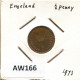 HALF PENNY 1973 UK GRANDE-BRETAGNE GREAT BRITAIN Pièce #AW166.F - 1/2 Penny & 1/2 New Penny