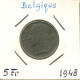 5 FRANCS 1948 FRENCH Text BELGIUM Coin #BA575.U - 5 Francs