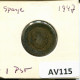 1 PESETA 1947 SPANIEN SPAIN Münze #AV115.D - 1 Peseta