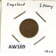 HALF PENNY 1976 UK GBAN BRETAÑA GREAT BRITAIN Moneda #AW169.E - 1/2 Penny & 1/2 New Penny