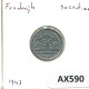 50 CENTIMES 1943 FRANKREICH FRANCE Französisch Münze #AX590.D - 50 Centimes