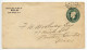 Canada 1932 1c. King George V Postal Envelope; Bear River, Nova Scotia To Newton Centre, Massachusetts, United States - 1903-1954 Kings