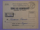 AU23  AEF M. CONGO   BELLE LETTRE  RECOUVREMENT POSTES 1957 PETIT BUREAU BERBERATIA EYMET  ++AFF. PLAISANT + - Lettres & Documents