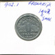 1 FRANC 1943 FRANCE Coin French Coin #AN278 - 1 Franc