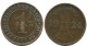 1 REICHSPFENNIG 1924 J DEUTSCHLAND Münze GERMANY #AD461.9.D - 1 Renten- & 1 Reichspfennig