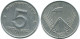 5 PFENNIG 1952 E DDR EAST GERMANY Coin #AE024.U - 5 Pfennig