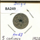 5 CENTIMES 1920 DUTCH Text BÉLGICA BELGIUM Moneda #BA249.E - 5 Cents