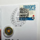 (2 Q 18) ANZAC Day 2023 Cover + $ 2.00 Colored Coin For Eternal Flame (military) - 2 Dollars