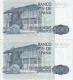 PAREJA CORRELATIVA DE 500 PTAS DEL AÑO 1979 SERIE 1N CALIDAD EBC++ (XF) (BANKNOTE) ROSALIA DE CASTRO - 500 Pesetas