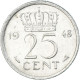 Monnaie, Pays-Bas, 25 Cents, 1948 - 25 Cent