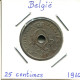 25 CENTIMES 1910 DUTCH Text BELGIUM Coin #BA303.U - 25 Cents