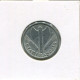 1 FRANC 1943 FRANKREICH FRANCE Französisch Münze #AN279.D - 1 Franc