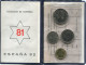 SPANIEN SPAIN 1981*81 Münze SET MUNDIAL*82 UNC #SET1259.4.D - Mint Sets & Proof Sets
