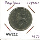 10 PENCE 1970 UK GROßBRITANNIEN GREAT BRITAIN Münze #AW212.D - 10 Pence & 10 New Pence