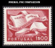 ERROR VARIETY PORTUGAL 1954 CAMPANHA EDUCAÇÃO 1$00 BLOCK PERF 13 1/2 DOUBLE IMPRESSION DUPLA IMPRESSAO EXTRA RARE MNH** - Unused Stamps
