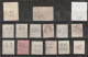 15 Timbres Oblitérés. Perforés. Espagne. Allemagne. Chine. Royaume-Uni. Pays Bas. Danemark. Etat Moyen. - Perfins