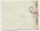 MAURITANIE 3FR50 SEUL LETTRE COVER  AVION DAKAR 12 AOUT 1944 SUCCURSALE POUR CROIX ROUGE GENEVE CENSURE OUVERT DR + NAZI - Covers & Documents