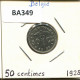50 CENTIMES 1928 DUTCH Text BELGIUM Coin #BA349.U - 50 Cents