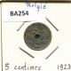 5 CENTIMES 1923 DUTCH Text BELGIQUE BELGIUM Pièce #BA254.F - 5 Centimes