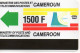 CAMEROUN - AUTELCA - DEFINITIVE CARD - WITHOUTH NOTCH - 1500F - Camerun