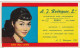 PORTUGAL -  PORTO - MATA BORRÃO - BLOTTER - ADVERTISING - CINEMA - ACTRESS - NOBU MAC CARTHY - Kino & Theater