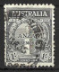 AUSTRALIA.....KING GEORGE V..(1910-36.)....ANZAC......1/-........SCUFF ON LEFT.......(CAT.VAL.£45...)....USED.... - Gebraucht