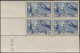 France 1938 Y&T 396. Deux Blocs De 4, Couleurs Différentes, Curiosités D'encrage. Coupe Du Monde De Foot 1938. MNH - 1938 – France