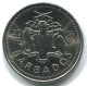 25 CENTS 2008 BARBADOS Moneda #WW1160.E - Barbados (Barbuda)