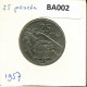 25 PESETAS 1957 SPANIEN SPAIN Münze #BA002.D - 25 Peseta