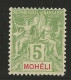 MOHELI N° 4 NEUF*   CHARNIERE / MH - Neufs