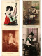 Delcampe - SEWING SPINNING WHEELS, 32 Vintage Postcards Mostly Pre-1940 (L6199) - Colecciones Y Lotes
