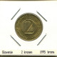 2 TOLARJA 1995 ESLOVENIA SLOVENIA Moneda #AS570.E - Slovénie